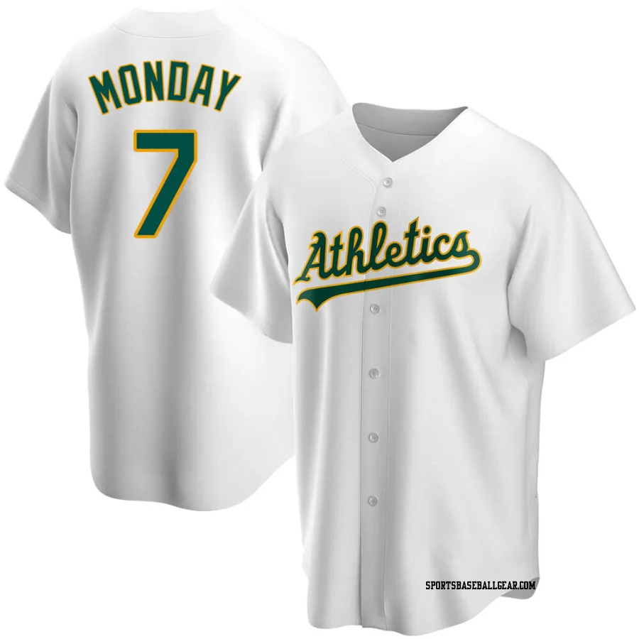 Rick Monday Men's Oakland Athletics White Replica Home Jersey