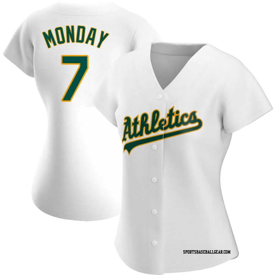 Rick Monday Women's Oakland Athletics White Authentic Home Jersey