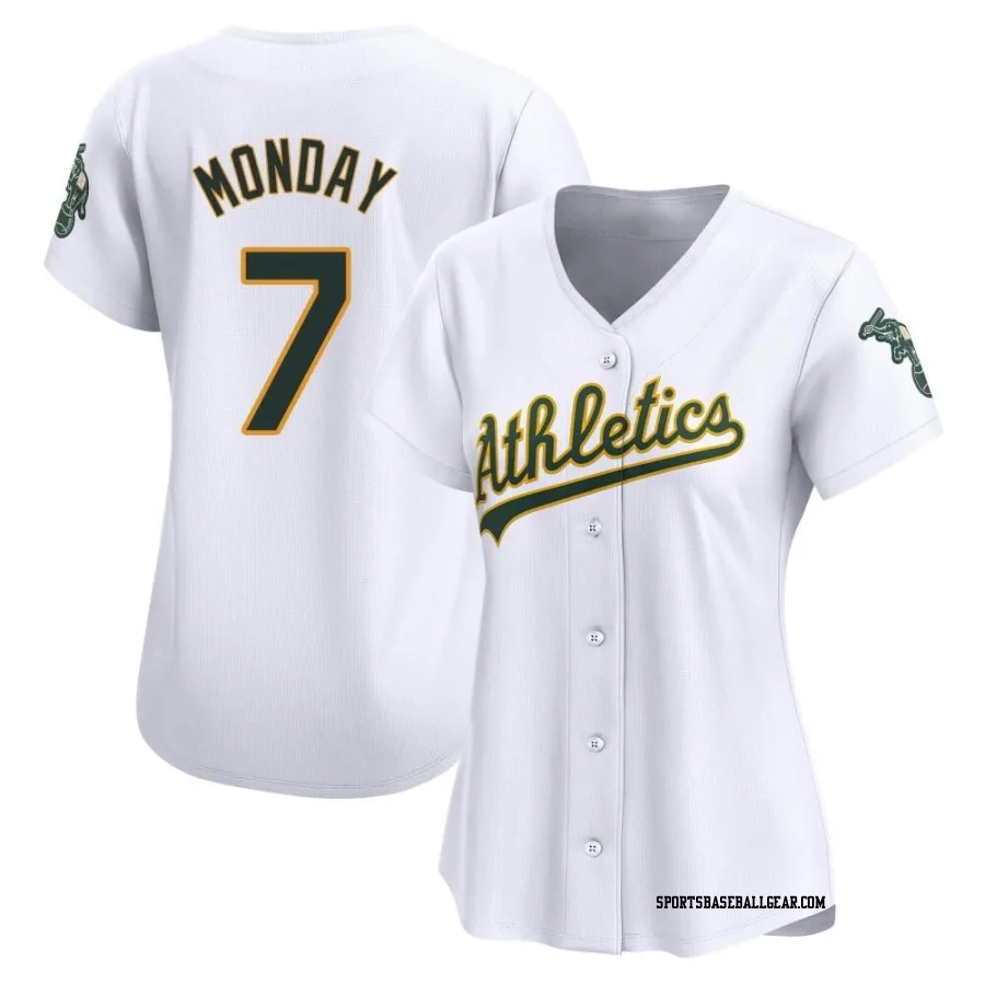 Rick Monday Women's Oakland Athletics White Limited Home Jersey