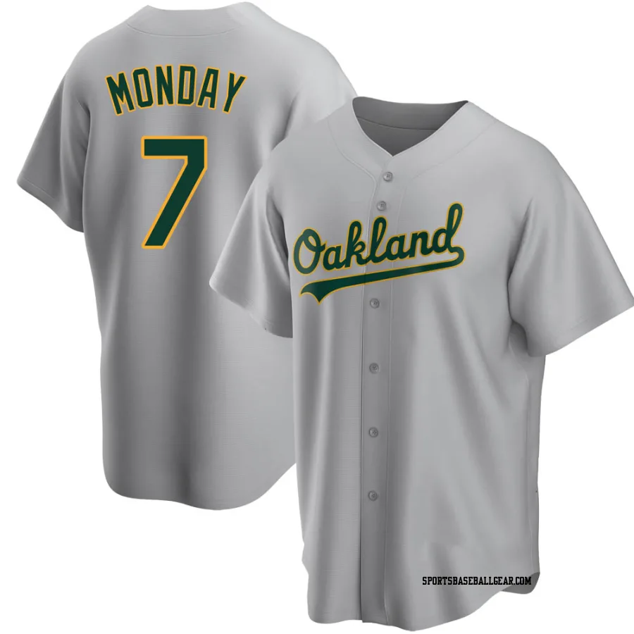 Rick Monday Youth Oakland Athletics Gray Replica Road Jersey