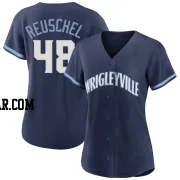 Rick Reuschel Women's Chicago Cubs Navy Replica 2021 City Connect Jersey