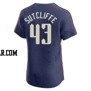 Rick Sutcliffe Men's Cleveland Guardians Navy Elite 2024 City Connect Jersey