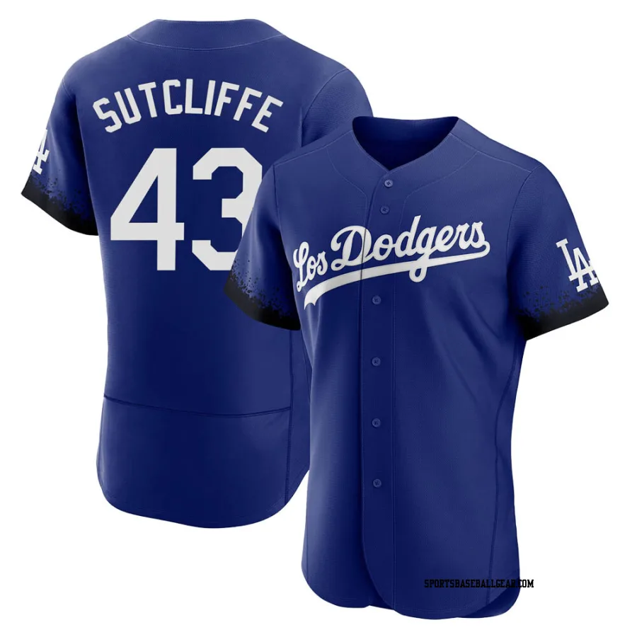 Rick Sutcliffe Men's Los Angeles Dodgers Royal Authentic 2021 City Connect Jersey