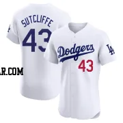 Rick Sutcliffe Men's Los Angeles Dodgers White Elite Home Jersey