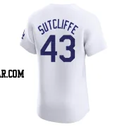 Rick Sutcliffe Men's Los Angeles Dodgers White Elite Home Jersey