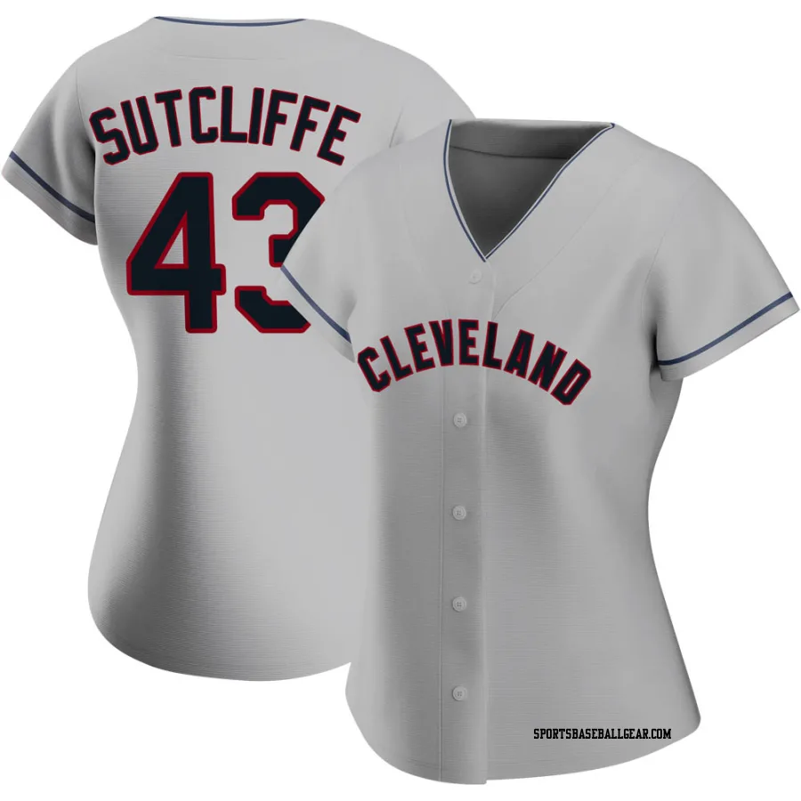 Rick Sutcliffe Women's Cleveland Guardians Gray Authentic Road Jersey