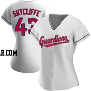 Rick Sutcliffe Women's Cleveland Guardians White Replica Home Jersey