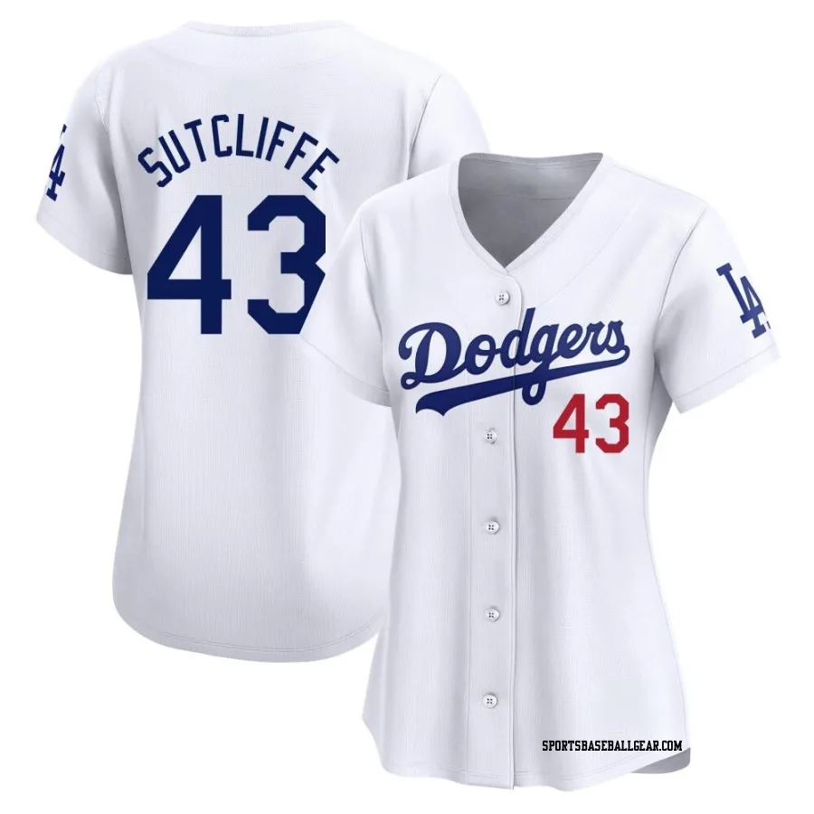 Rick Sutcliffe Women's Los Angeles Dodgers White Limited Home Jersey