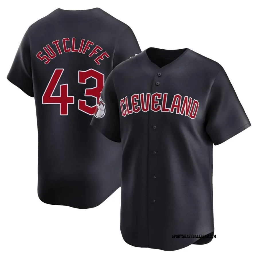 Rick Sutcliffe Youth Cleveland Guardians Navy Limited Alternate Jersey