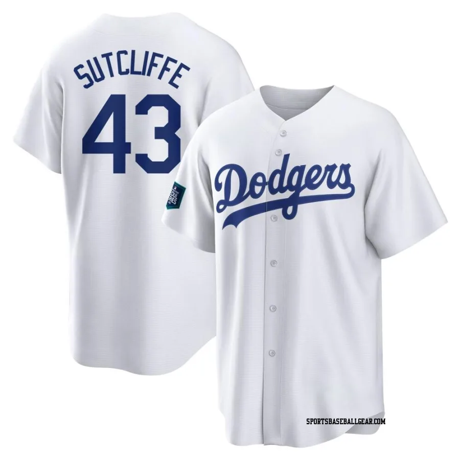 Rick Sutcliffe Youth Los Angeles Dodgers White Replica 2024 World Tour Seoul Series Home Jersey