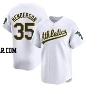 Rickey Henderson Men's Oakland Athletics White Limited Home Jersey