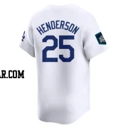 Rickey Henderson Youth Los Angeles Dodgers White Limited 2024 World Tour Seoul Series Home Jersey