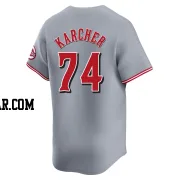 Ricky Karcher Men's Cincinnati Reds Gray Limited Away Jersey