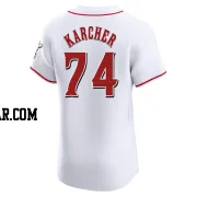 Ricky Karcher Men's Cincinnati Reds White Elite Home Jersey