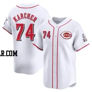 Ricky Karcher Men's Cincinnati Reds White Limited Home Jersey