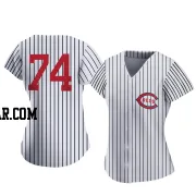 Ricky Karcher Women's Cincinnati Reds White Replica 2022 Field Of Dreams Jersey