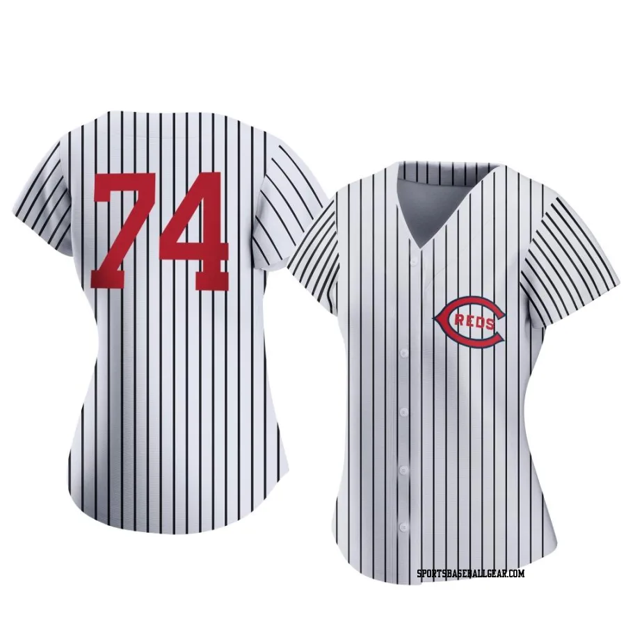 Ricky Karcher Women's Cincinnati Reds White Replica 2022 Field Of Dreams Jersey