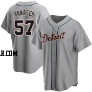 Ricky Vanasco Men's Detroit Tigers Gray Replica Road Jersey