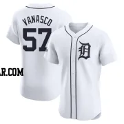 Ricky Vanasco Men's Detroit Tigers White Elite Home Patch Jersey