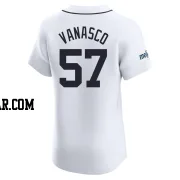 Ricky Vanasco Men's Detroit Tigers White Elite Home Patch Jersey