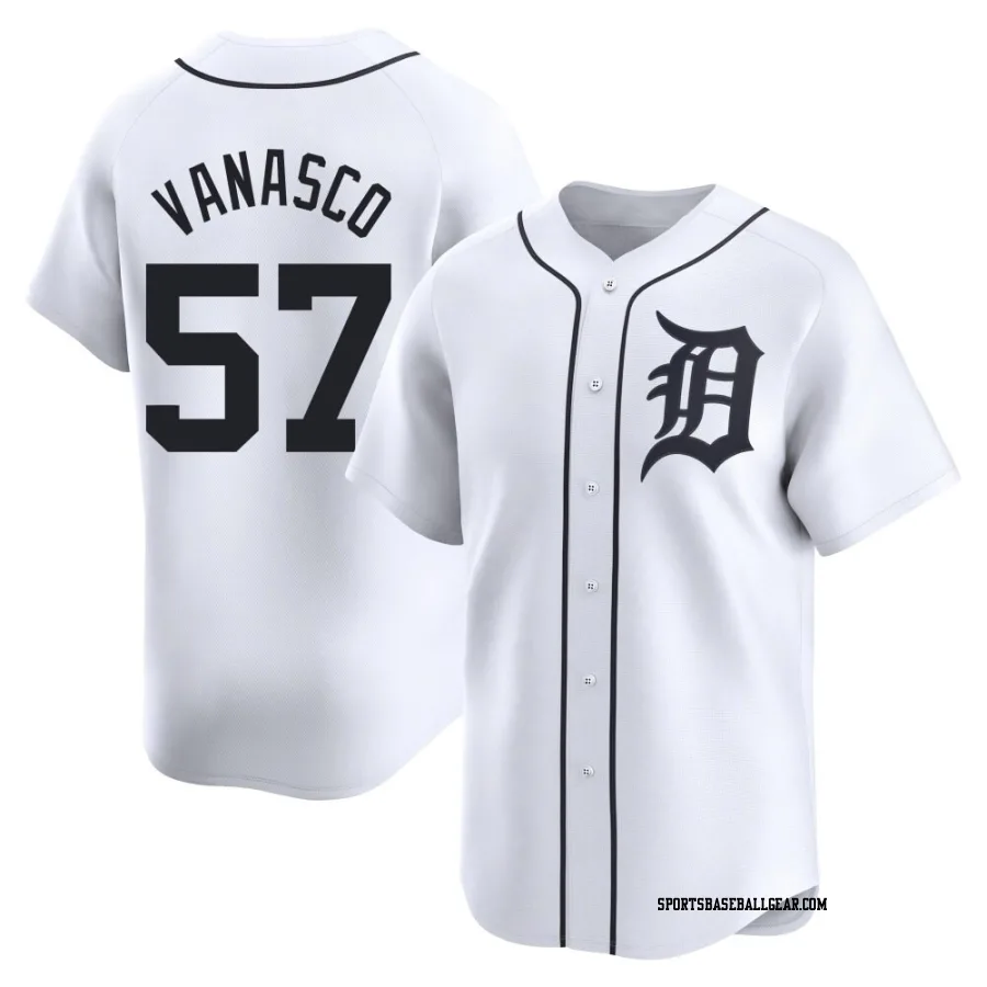 Ricky Vanasco Men's Detroit Tigers White Limited Home Jersey