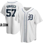 Ricky Vanasco Men's Detroit Tigers White Replica Home Jersey