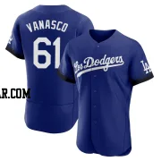 Ricky Vanasco Men's Los Angeles Dodgers Royal Authentic 2021 City Connect Jersey