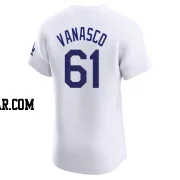 Ricky Vanasco Men's Los Angeles Dodgers White Elite Home Jersey