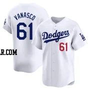 Ricky Vanasco Men's Los Angeles Dodgers White Limited Home Jersey