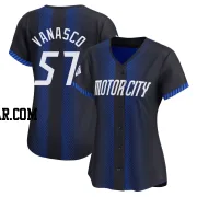 Ricky Vanasco Women's Detroit Tigers Blue Limited 2024 City Connect Jersey