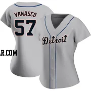 Ricky Vanasco Women's Detroit Tigers Gray Replica Road Jersey