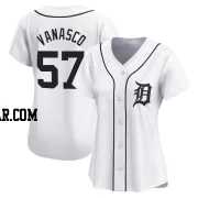 Ricky Vanasco Women's Detroit Tigers White Limited Home Jersey