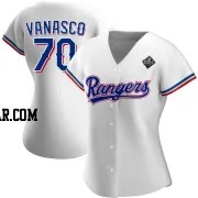 Ricky Vanasco Women's Texas Rangers White Authentic Home 2023 World Series Jersey