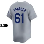 Ricky Vanasco Youth Los Angeles Dodgers Gray Limited Away Jersey