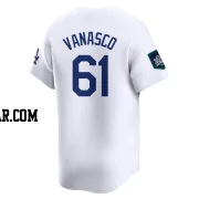 Ricky Vanasco Youth Los Angeles Dodgers White Limited 2024 World Tour Seoul Series Home Jersey