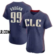 Ricky Vaughn Men's Cleveland Guardians Navy Elite 2024 City Connect Jersey