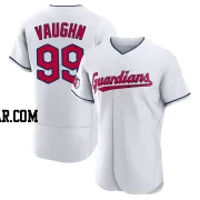 Ricky Vaughn Men's Cleveland Guardians White Authentic Home Jersey