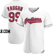 Ricky Vaughn Men's Cleveland Guardians White Authentic Home Jersey