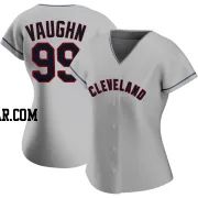 Ricky Vaughn Women's Cleveland Guardians Gray Replica Road Jersey