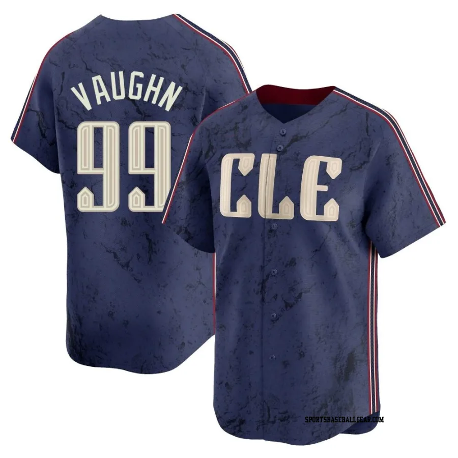 Ricky Vaughn Youth Cleveland Guardians Navy Limited 2024 City Connect Jersey