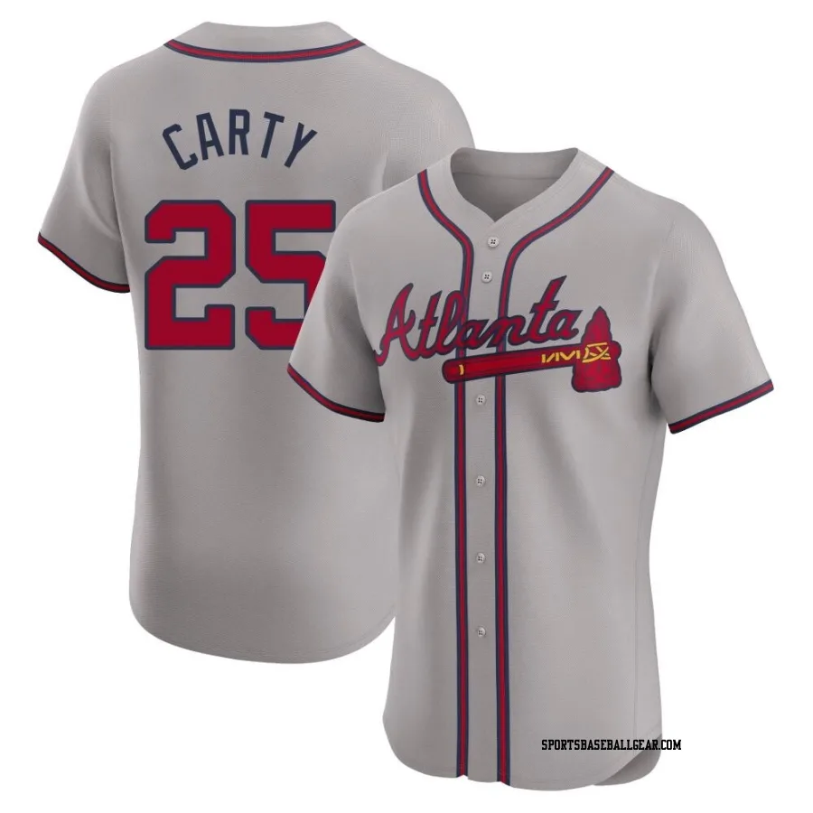 Rico Carty Men's Atlanta Braves Gray Elite Road Jersey