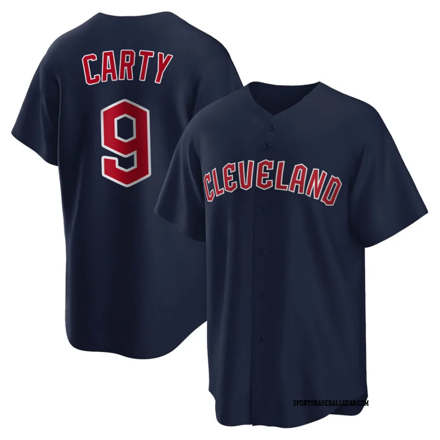 Rico Carty Men's Cleveland Guardians Navy Replica Alternate Jersey