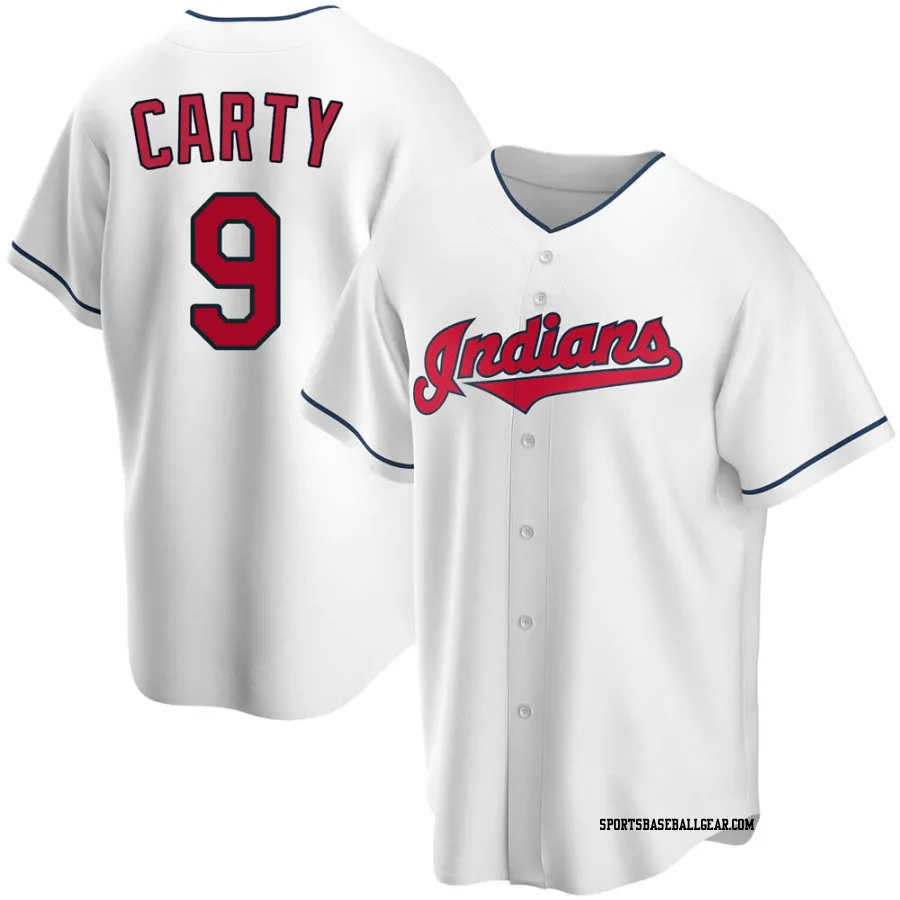 Rico Carty Men's Cleveland Guardians White Replica Home Jersey