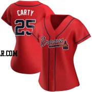 Rico Carty Women's Atlanta Braves Red Authentic Alternate Jersey