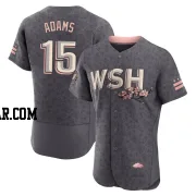 Riley Adams Men's Washington Nationals Gray Authentic 2022 City Connect Jersey