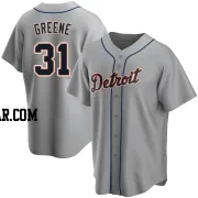 Riley Greene Men's Detroit Tigers Gray Replica Road Jersey