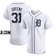 Riley Greene Men's Detroit Tigers White Elite Home Jersey