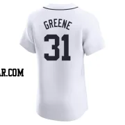 Riley Greene Men's Detroit Tigers White Elite Home Jersey