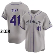 Riley Pint Men's Colorado Rockies Gray Limited Road Jersey