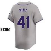 Riley Pint Men's Colorado Rockies Gray Limited Road Jersey